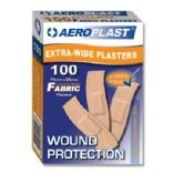 Sterile Fabric Plasters 75mm x 25mm Box x100